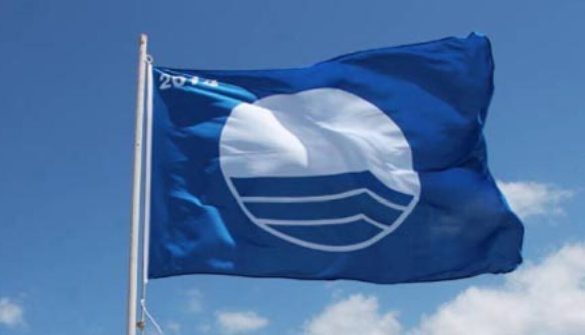 Blue flag was given to clean water on beaches in Dubai